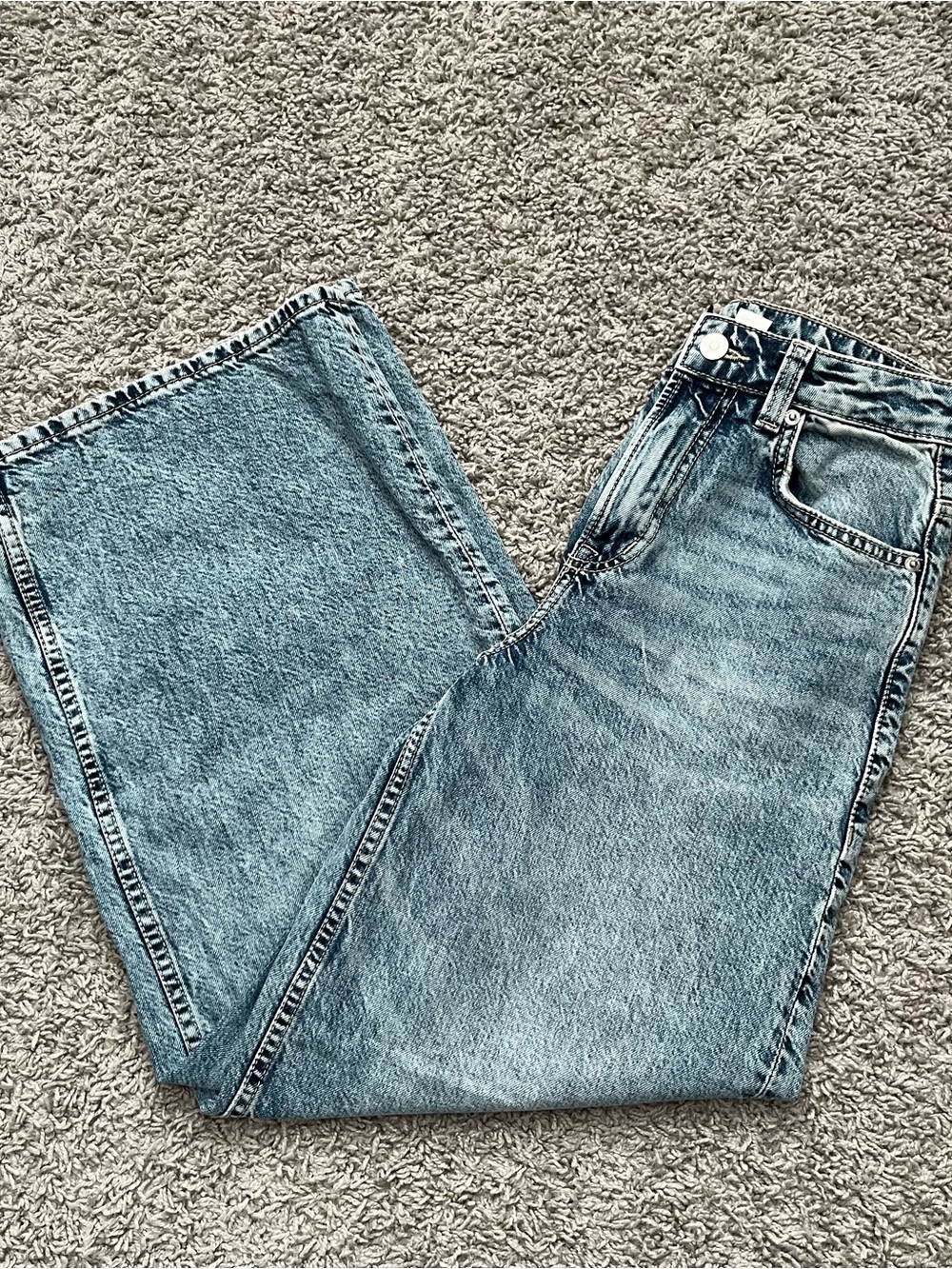 Wide leg jeans